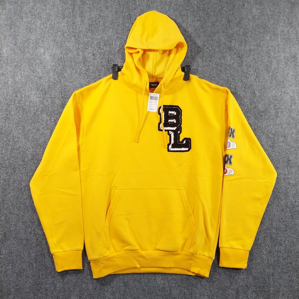 WWE Becky Lynch Hoodie Sweatshirt Mens Large Yellow Wrestling Ripple Junction